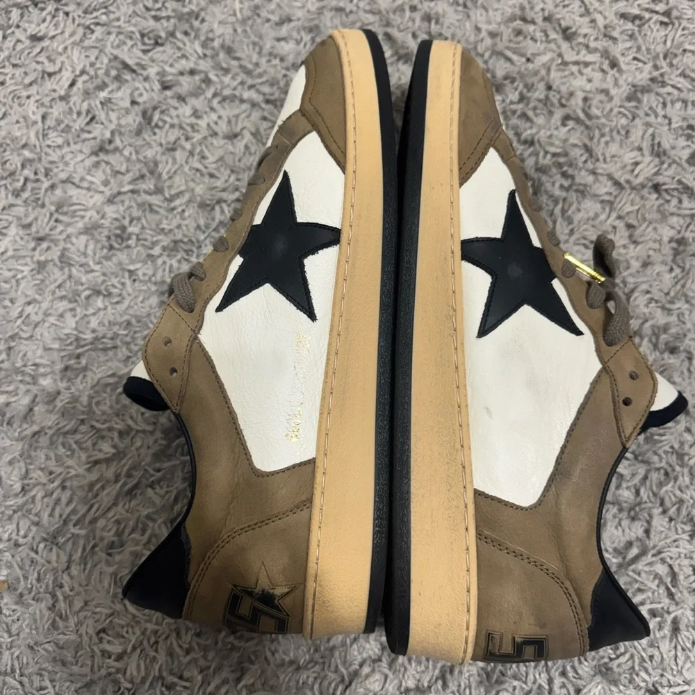 Golden Goose Men's Black and Brown Sneakers - Picture 9 of 15
